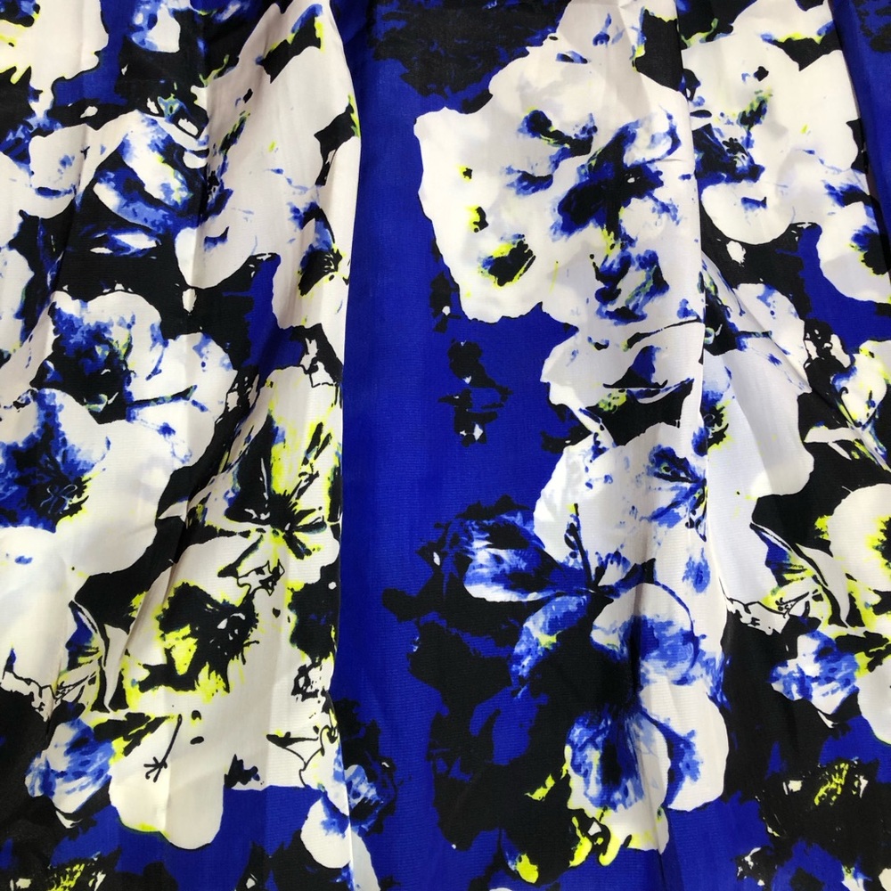 Parker Blue and White Floral Maxi Dress Size S - elastic back - Picture 5 of 9